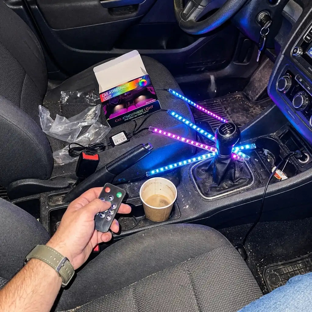 NovaGlow Drive™ – Luces Ambientales para Carro