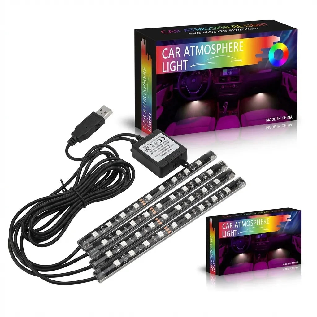 NovaGlow Drive™ – Luces Ambientales para Carro